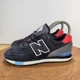 thumbnail image 1 of New Balance 574 Black Velocity Red Suede Casual Shoes Mens Size 3.5 W GC574JHO, 1 of 6