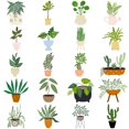 thumbnail image 3 of Harpily Stickers Plant Potted Sticker Decoration Suitcase Guitar Notebook DIY Sticker, 3 of 4