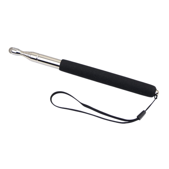 Tnarru Telescopic Teacher Hand Pointer Finger Reading Stick Lightweight Handheld Pointer for Classroom Ppt Presentations Tour Guides Black