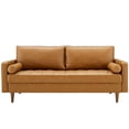 thumbnail image 4 of Ergode Valour Upholstered Faux Leather Sofa - Tan, 4 of 5