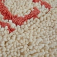 thumbnail image 5 of Creative Co-Op Tufted Wool and Cotton Lumbar Pillow with "Peachy" Message, Cream and Red, 5 of 12