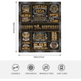 thumbnail image 4 of 70th Birthday Gifts for Men Blanket 60" x 50", Best Gifts for 70 Year Old Man, 70 Year Old Birthday Gifts for Men, 1954 Birthday Gifts for Men, Mens 70th Birthday Gift Ideas, 4 of 6