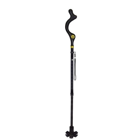 Campbell Posture Cane | Walking Cane for Men, Women | Mobility Device, Portable, Lightweight, Adjustable, Self-Standing, Folding, Collapsible Hand Walking Stick, 10 Height Adjustment, 360 Traction