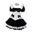 thumbnail image 1 of Disfraz de sirvienta francesa para mujer, accesorios de anime japonés para la cabeza, dulce uniforme Lolita con delantal, disfraz, camarera Sunnimix disfraz de sirvienta, 1 of 7