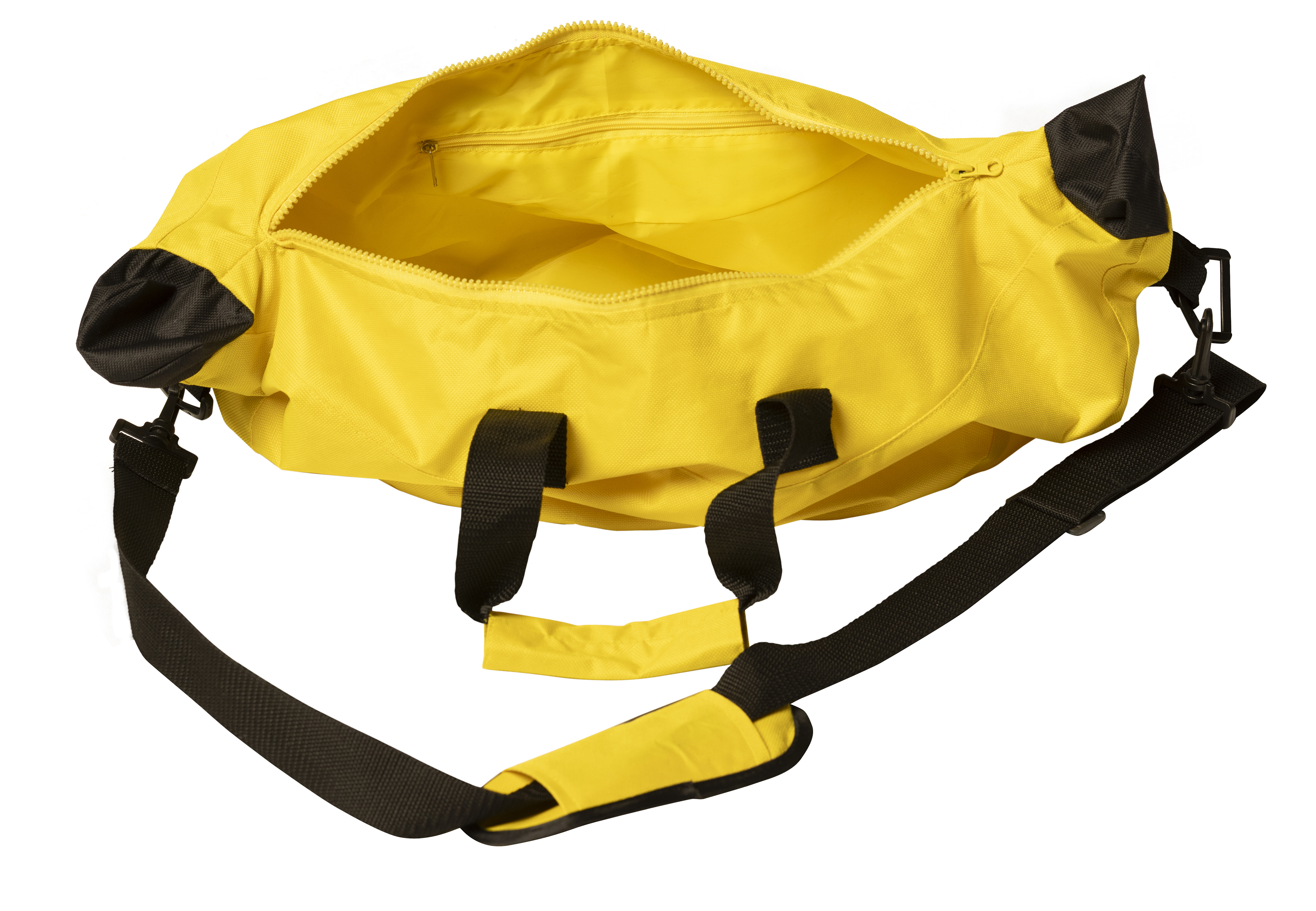 Banana Shaped Small Duffle Bag with Adjustable Strap, Yellow, Women and Men, Unisex, Yellow, R1419-OS