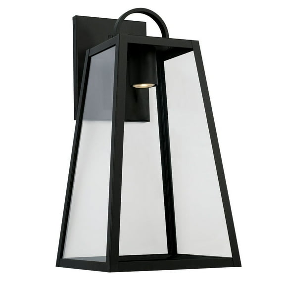 1 Light Outdoor Wall Lantern Rain Or Shine Made For Coastal Environments-Black Finish Capital Lighting 943713Bk-Gl