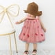 thumbnail image 5 of Laklulu Vestido De Niña Vestidos De Princesa De Tul para Niñas Pequeñas, Vestido De Playa De Verano Sin Mangas,Rosado,120cm, 5 of 5