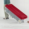 thumbnail image 3 of Sterilite Tree Box, Extra Large Clear Storage Bin with Latch Lid, Ideal for Holiday Trees (up to 7.5'), Red, 3 of 10