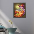 thumbnail image 2 of 5D DIY Taladro Parcial AB Diamante Pintura Calabaza Bruja 45x55cm, 2 of 9