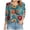 Light Blue_1, variant on Godom 3/4 Length Sleeve Womens Tops Casual Crew Neck Shirts Soft Basic Tees Business Work Blouses