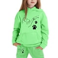 thumbnail image 3 of Kiijoy Toddler Girls Outfits Cartoon Dog Print Hoodie Joggers Set Kids Sweatsuit, 3 of 3