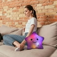 thumbnail image 5 of DAMAI LED Twinkle Star Shaped Plush Pillow,Cute LED Night Light Up Throw Pillow Inserts Star Stuffed Animals Plush,Decorative Blue Throw Pillows for Couch,Sofa,Bed,Room,Office, 5 of 6