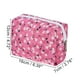 thumbnail image 2 of 1 Pc Bolsa Cosmética Portátil de Flores para Vacaciones y Viajes de Negocios Rosa Profundo de Poliéster, 2 of 3