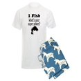 thumbnail image 1 of CafePress - I Fish Whatâ€™S Your Super Power? Pajamas - Men's Light Pajamas, 1 of 1
