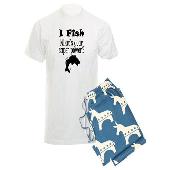 CafePress - I Fish What’S Your Super Power? Pajamas - Men's Light Pajamas