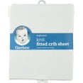 thumbnail image 2 of Gerber Baby & Toddler White Neutral Fitted Crib Sheet, 2 of 2