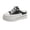 Black, variant on Women's Canvas Mule Sneakers Slip on Platform Shoes Comfortable Breathable Casual Indoor Outdoor Black Size 36