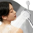 thumbnail image 1 of AntiClog Système de Douche 5 Modes Pomme de Douche Haute Pression avec Fonction d'Arrêt de l'Eau Mise à Niveau de Salle de Bain Turbochargée, 1 of 8