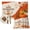 Orange, variant on Beige Orange Pumpkins Fall Placemats Set of 2, Thanksgiving Harvest Flowers Washable Wipeable Table Mats for Dining Tables, Indoor Outdoor Kitchen Place Mats for Holiday Party Table Decor