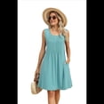 thumbnail image 3 of Vestido de Tirantes Holgado Verde Frijol Talla S, 3 of 10