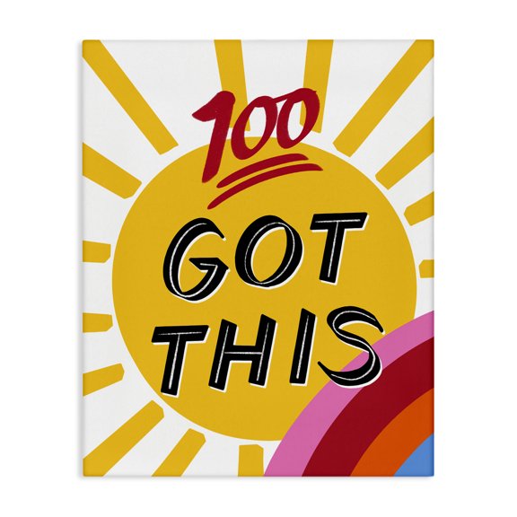 Stupell Industries Contemporary Got This Inspiring Phrase Canvas Art, 24 x 30, by Pragya Kothari