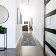 thumbnail image 6 of Washable Skid-Resistant Runner Rug Geometric Navy/Cream 24" x 72", 6 of 9