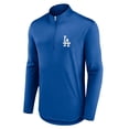 thumbnail image 2 of Men's Fanatics Royal Los Angeles Dodgers Quarterback Quarter-Zip Top, 2 of 3