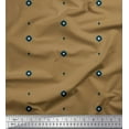 thumbnail image 1 of Soimoi Brown Modal Satin Fabric Butidar Jamdani Printed Fabric 1 Yard 42 Inch Wide, 1 of 2
