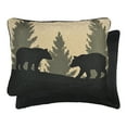 thumbnail image 3 of Donna Sharp Farmhouse Lodge Pine Quilted Bear Walk Plaid Cotton Pillow Sham, 3 of 6