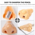 thumbnail image 2 of MasteelfCA 12Pcs Nose Pencil Sharpener Creative Pen Planer Office Stationery Christmas Gift, 2 of 7