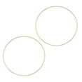 thumbnail image 1 of 2pcs anillos de metal oro floral macramé aro para colgar, 1 of 9