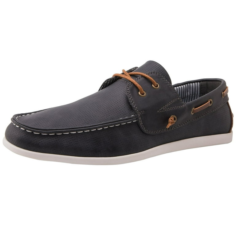 GLOBALWIN Men s Loafers Casual Slip On Boat Shoes Dark Grey 10.5M Walmart
