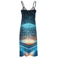thumbnail image 5 of Abstract 3D Futuristic Geometric Plaid Sleeveless Dress Women's Luxury Party Dress Birthday Dresses for Women, 5 of 7