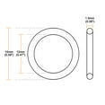 thumbnail image 4 of Uxcell 15mm OD 12mm ID 1.5mm Width Silicone Seal O-Rings White 20 Pack, 4 of 5