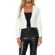 thumbnail image 1 of CHAQUETA DE MUJER INSPIRE CHIC DE CUERO SINTÉTICO, CORTA, SIN COLLAR, ABIERTO EN FRONTAL, CHAQUETAS DE MOTO BIKER S BLANCA, 1 of 6