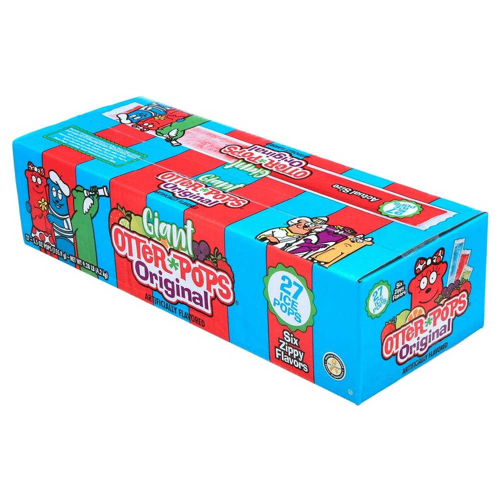 Otter Pops Giant Freezer Bars, 5.5 Oz., 27 Count