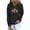 Black, variant on IROINNID Women's Long Sleeve Hoodie Mid-Length Print Leisure Pullover Tops Sweatshirt, Beige