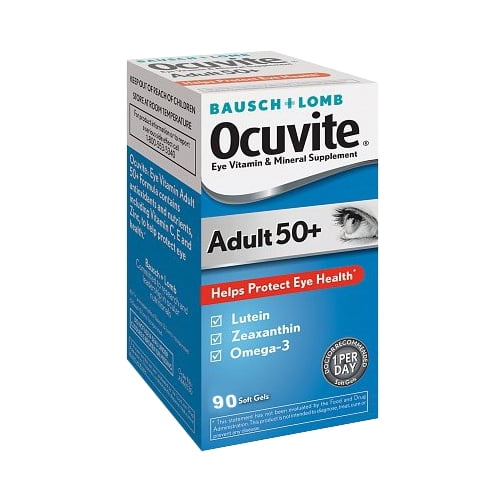 Ocuvite Adult 50 Plus Eye Vitamin/Mineral Supplement Softgels 90 Ea