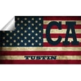 thumbnail image 2 of Tustin CA California Orange County Vintage US Flag Decal Bumper Sticker 3M Vinyl 3" x 5", 2 of 3
