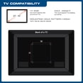 thumbnail image 3 of QualGear QG-TM-006-BLK 23 à 42 Pouces Universel Bas Profil Inclinable Mural Tv LED, Noir, 3 of 6