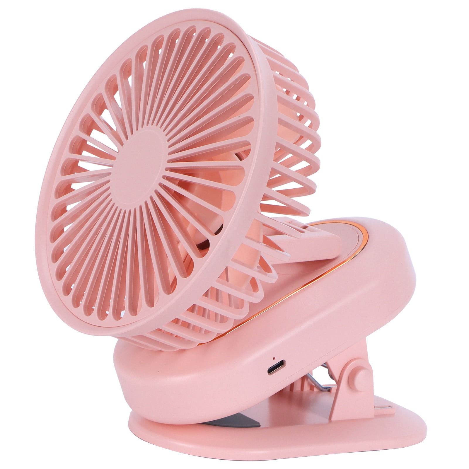 Small Fan USB Mini Charging Small Fan Portable Desktop Handheld Fan Gift Turn Page Third Gear Shaking Head Left and Right