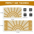 thumbnail image 6 of Boho Kitchen Mat Set of 2,Modern Farmhouse Sun Kitchen Rugs and Mats Non Skid Washable,Bohemia Runner Rugs with Rubber Backing for Kitchen Decor Accessories (17"x47"+17"x30"), 6 of 6