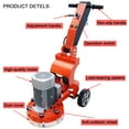 thumbnail image 4 of Edge Trimmer Edged Grinder Floor Grinding Concrete Floor Machine Foldable Arm Corner Processing 220V, 4 of 12