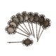 thumbnail image 5 of 10 Piezas de Bronce Ovalada Pinza para El Cabello Pin Headwear Joyería, 5 of 6