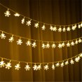 thumbnail image 5 of WEGFTDUOP 3Meters 20LED Christmas Snowflake String Lights Winter Fairyland Home Decor, 5 of 6