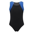 thumbnail image 6 of Aislor Boys Sleeveless Gymnastics Leotard with Shorts Set Dance Gym Workout Jumpsuit 6-16 Blue 16, 6 of 7