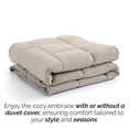 thumbnail image 5 of Southshore Fine Living, Inc. All Season Down Alternative Comforter, Bone, Full/Queen Bedding, 5 of 9