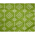 thumbnail image 4 of oneOone Polyester Lycra Green Fabric Geometric Bandhani Sewing Craft Projects Fabric Prints By Yard 56 Inch Wide, 4 of 4