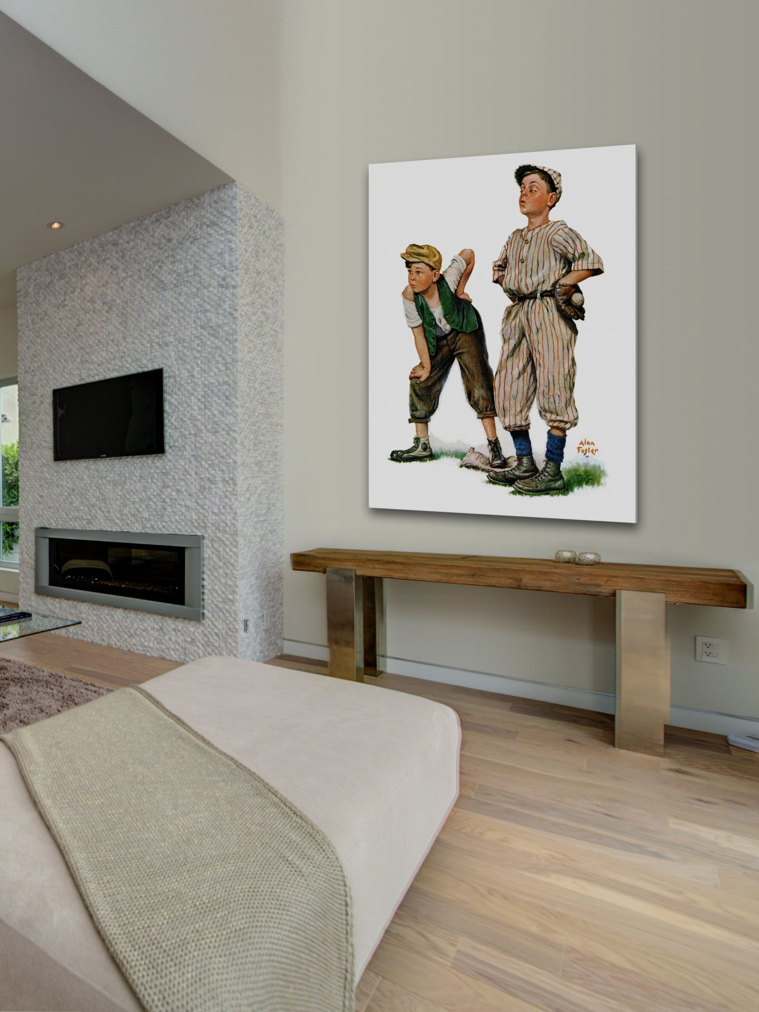 Marmont Hill Safe on Base by Alan Foster Painting Print on Canvas