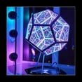 thumbnail image 5 of Dodecaedron Color Art Light, Fantasy Geometry Space LED Art Lamp, USB Charging Christmas Gifts, 5 of 7